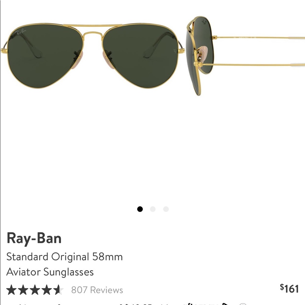 Ray-Ban original 58mm aviator sunglasses